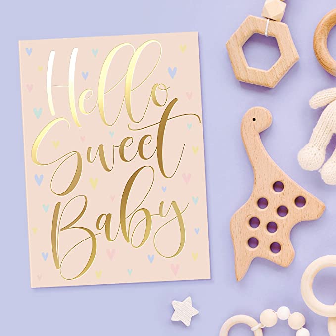 hello sweet baby card
