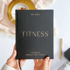 fitness, gym planner black