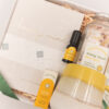 Rejuvenation Gift Set with gratitude journal, energy boost roll on, yellow mug and bath salts