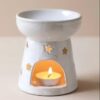 Star engraved oil burner