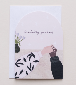 holding hands card