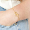 interlocking heart bracelet